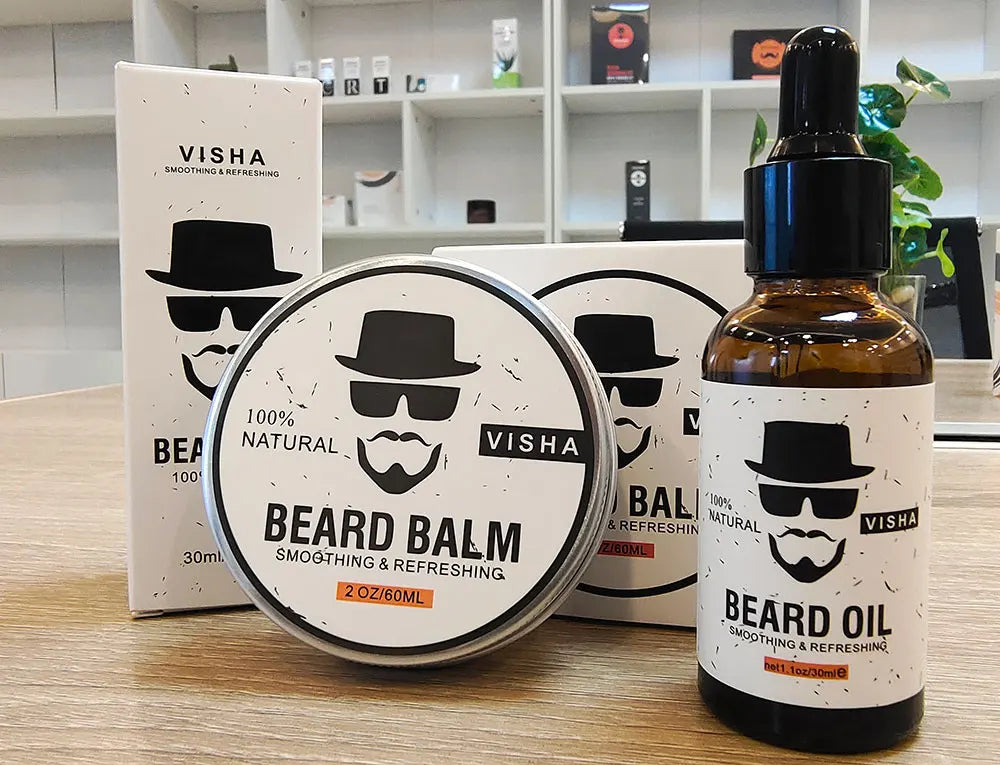 ENVISHA Growth Beard Care Oil Beard Cream Thicker More Full Thicken Hair For Men Grooming Treatment Clean Repair Moisturizing