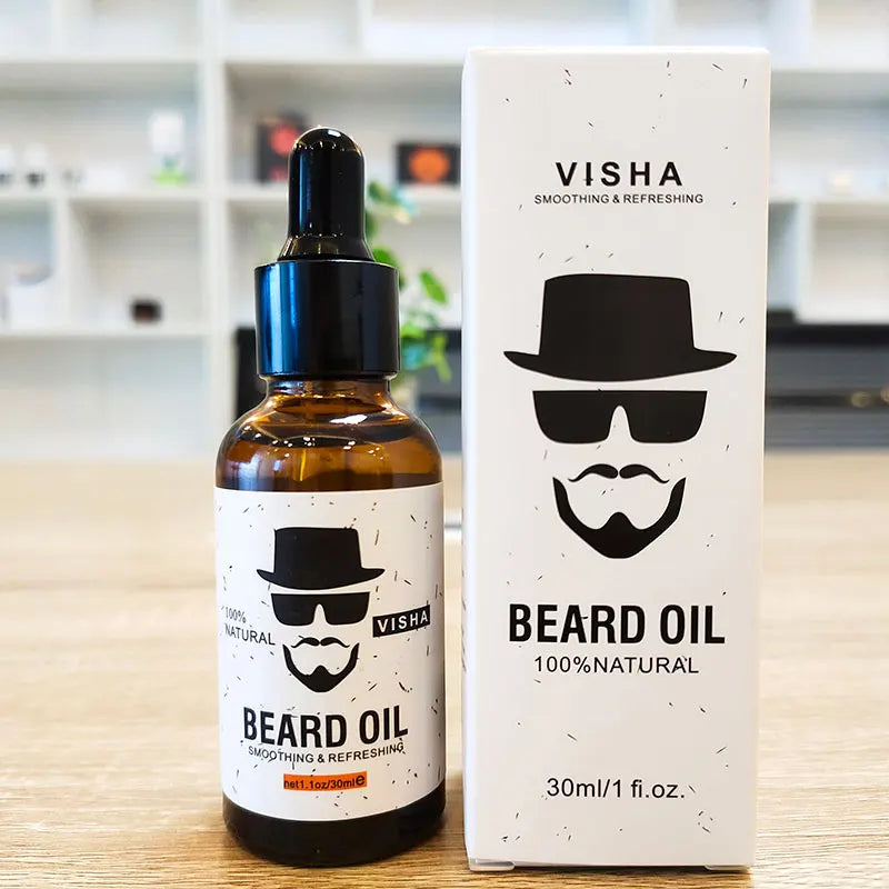ENVISHA Growth Beard Care Oil Beard Cream Thicker More Full Thicken Hair For Men Grooming Treatment Clean Repair Moisturizing