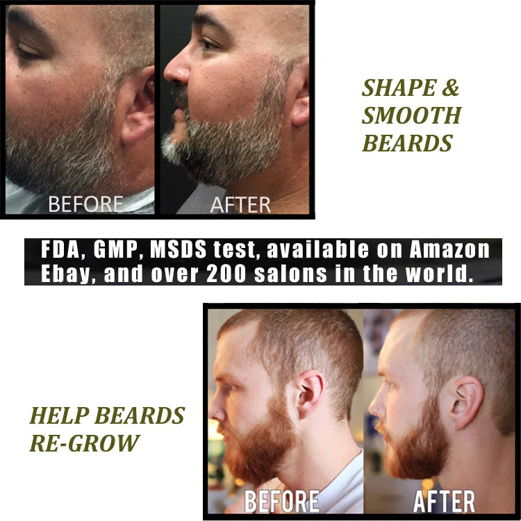 ENVISHA Growth Beard Care Oil Beard Cream Thicker More Full Thicken Hair For Men Grooming Treatment Clean Repair Moisturizing