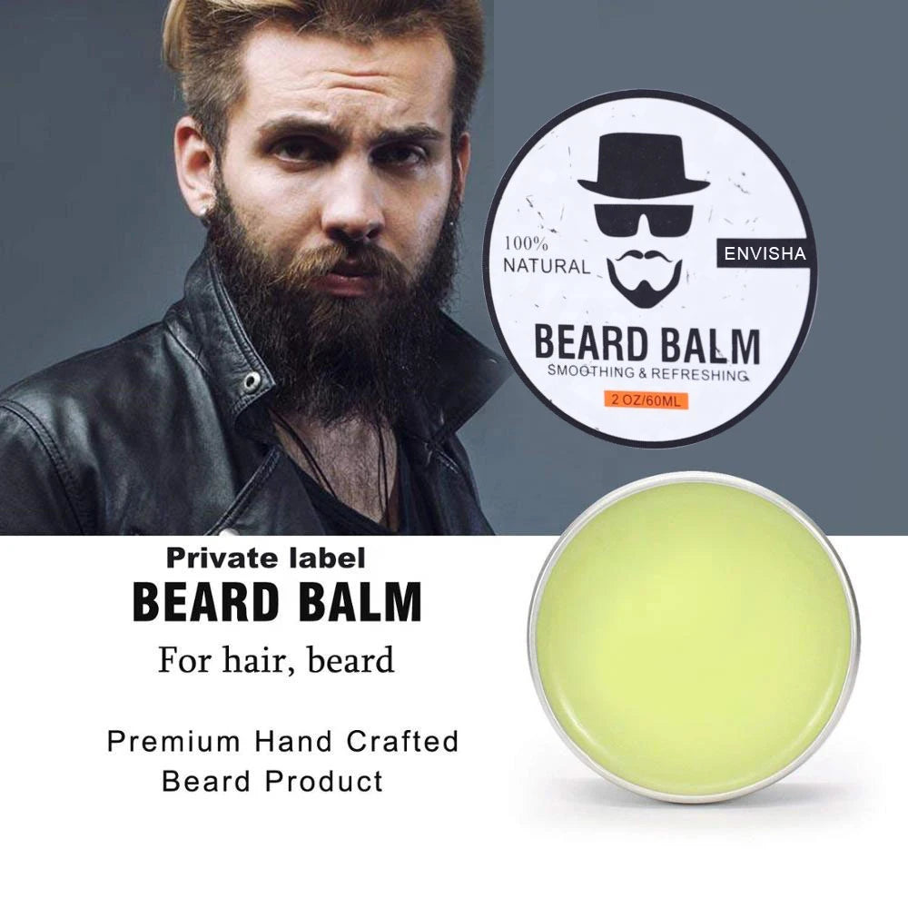 ENVISHA Growth Beard Care Oil Beard Cream Thicker More Full Thicken Hair For Men Grooming Treatment Clean Repair Moisturizing