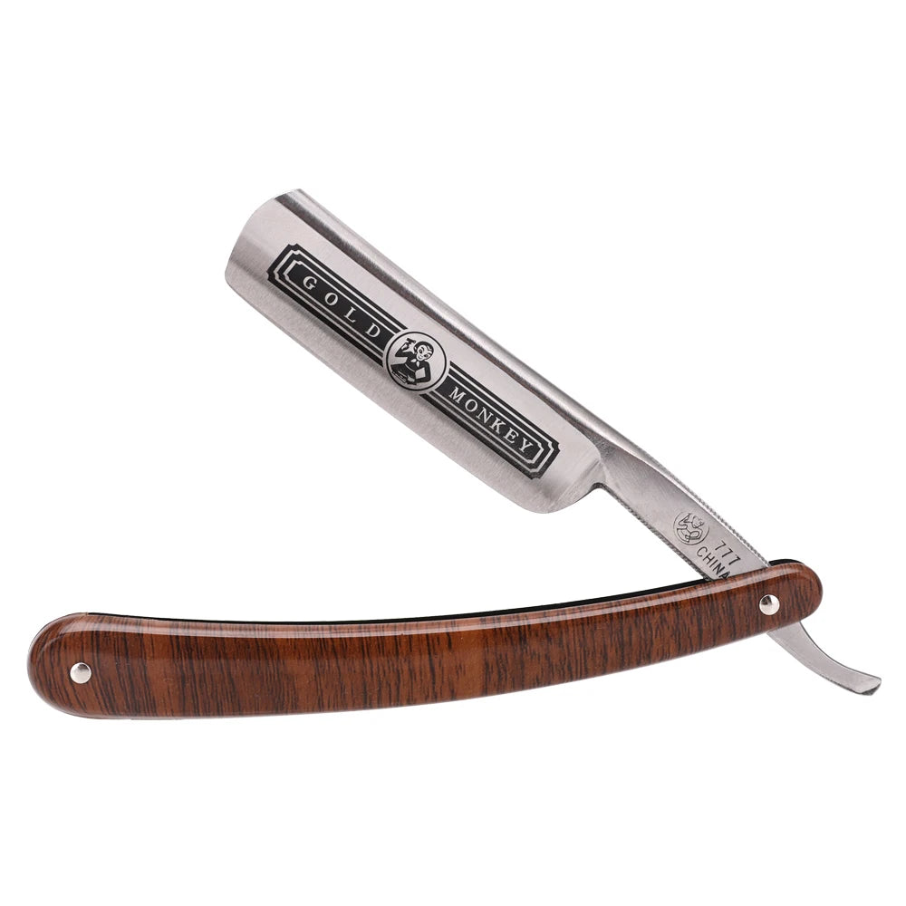 Professional Men's Manual Straight Shaver