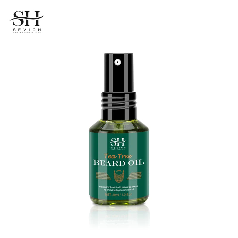 Sevich Tea Tree Beard Care Series Fast and Effective Beard Growth And Gentle Cleansing Skin Soft Men's Beard Care Essence