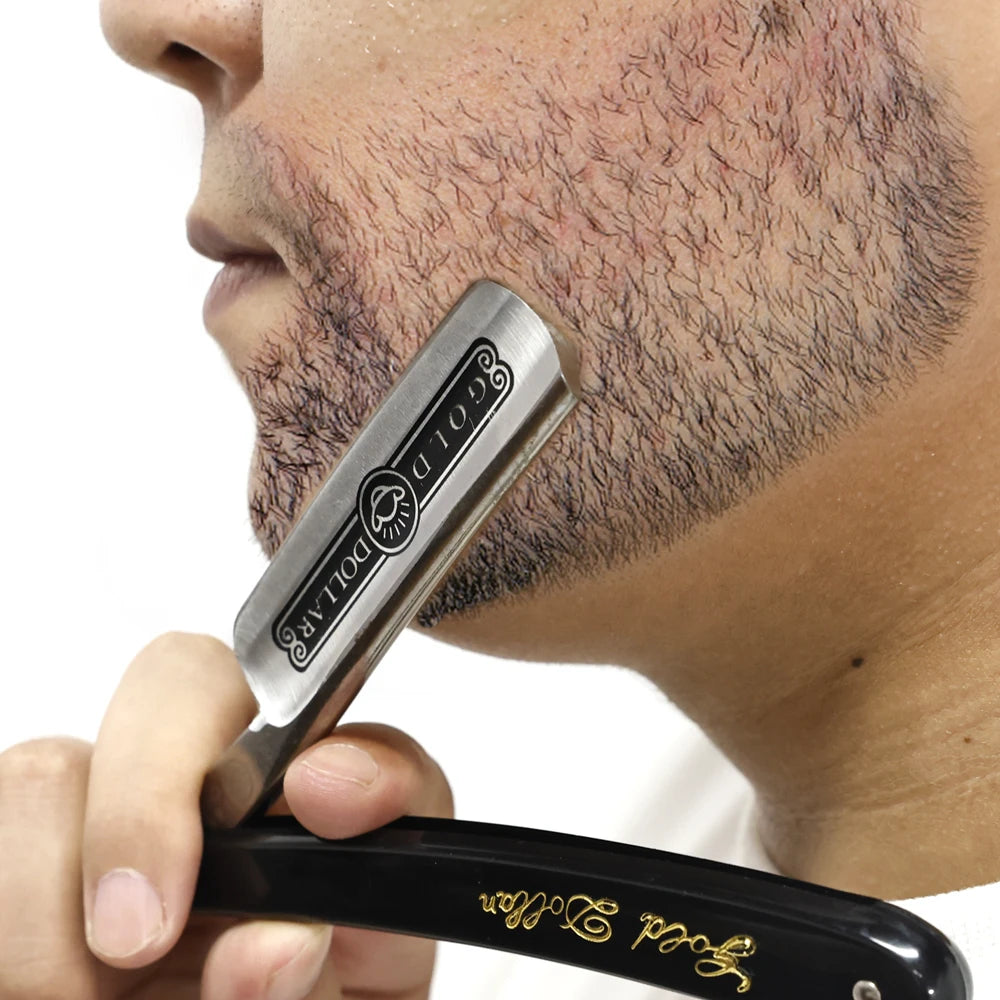 Professional Men's Manual Straight Shaver