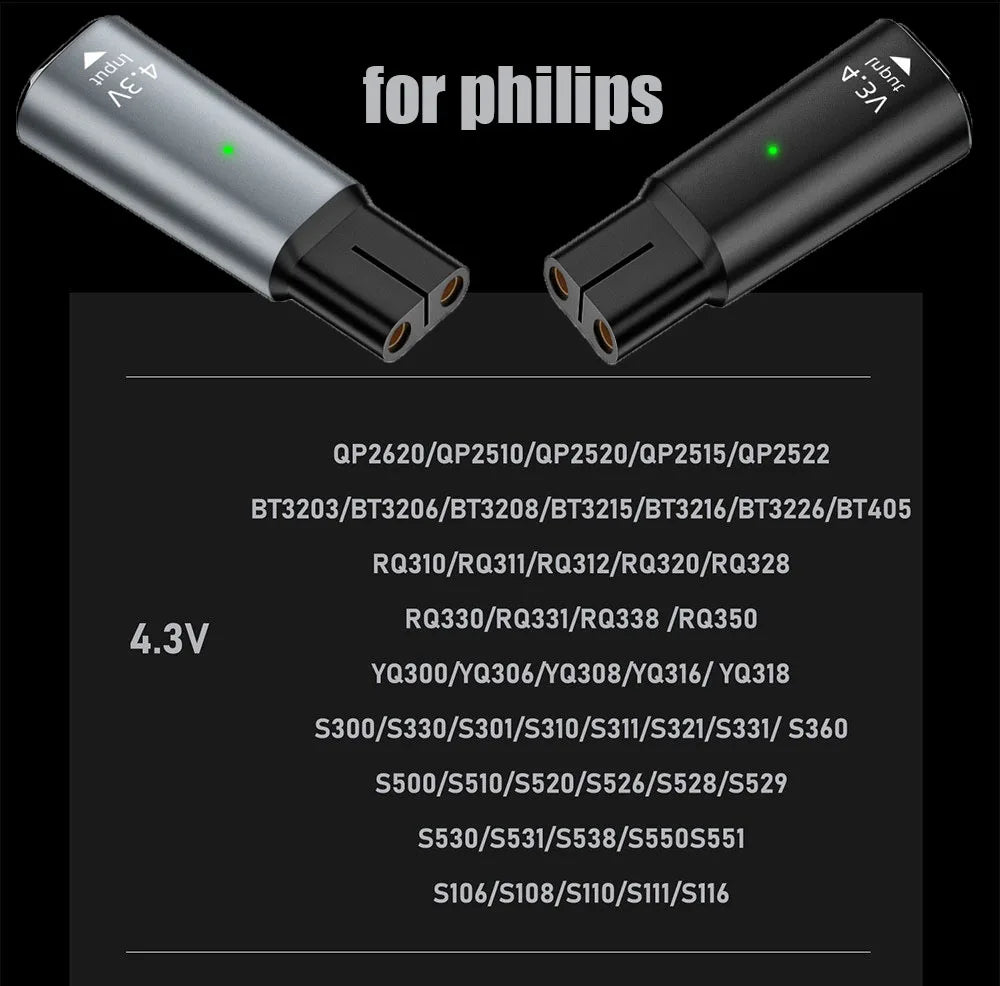 Rechargeable Electric Shavor with 3 replaceable heads