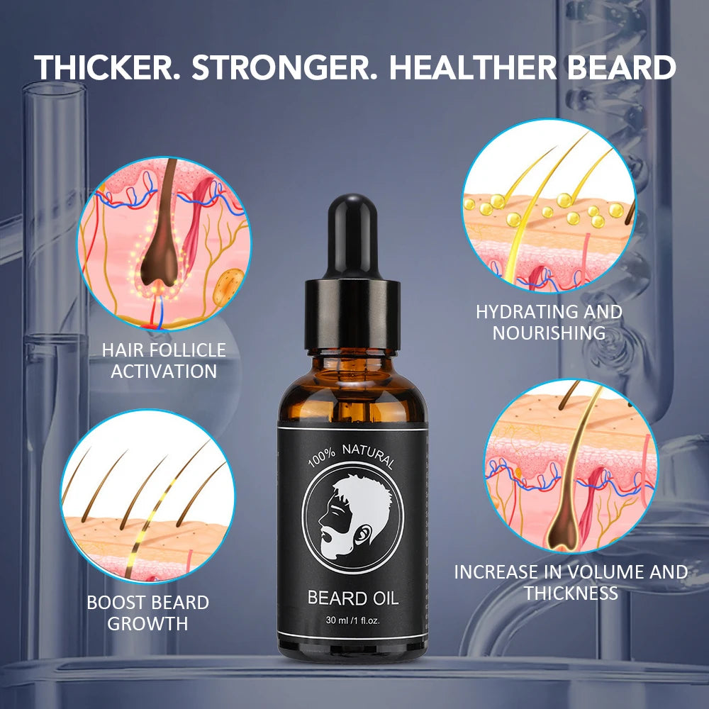 New Facial Hair Beard Growth Oil
