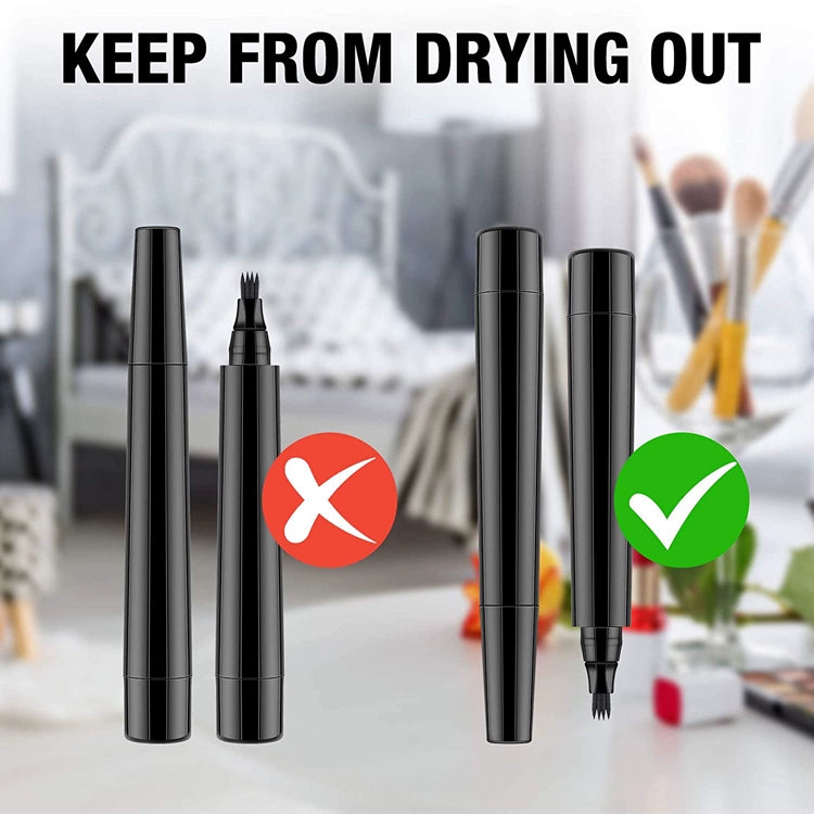 Cross-Border Beard Pen Beard Stylish Pen Naturally Waterproof a Tin Beard Tracing Pen Men's Eyebrow Pencil Makeup Brush