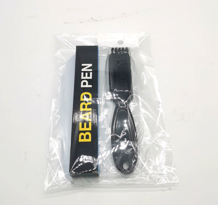 Cross-Border Beard Pen Beard Stylish Pen Naturally Waterproof a Tin Beard Tracing Pen Men's Eyebrow Pencil Makeup Brush