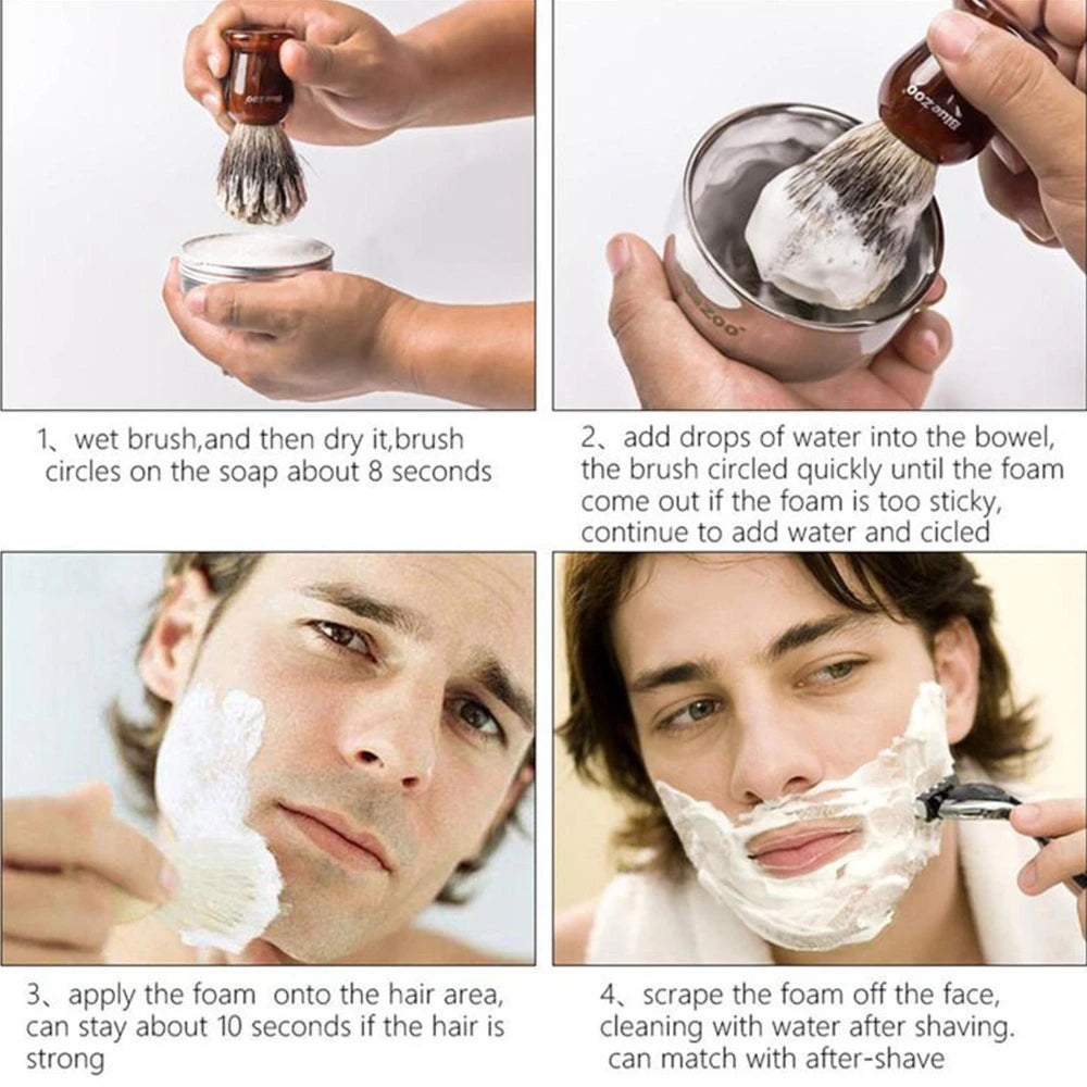 Hand Made Smooth Texture Mens Beard Shaving Soap
