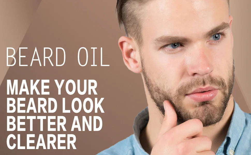 LOCKMIO 4pcs/set Beard Oil Beards Essence Oil for Nourishing and Shaping Frizz Unruly Beards Beard Moisturizing Care Conditioner